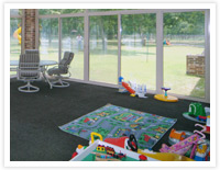 Patio Enclosures Sunroom as Kids Playroom