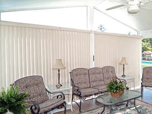 vertical blinds for sunrooms