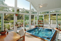 Patio Enclosures Sun Room Addition Hot Tub Patio Room