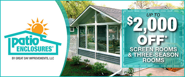 Save up to $2,000 on your sunroom