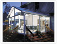 Patio Enclosures Sunroom Photo - Evening Entertaining in Your Glass Room Addition