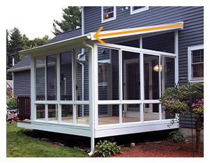 Single-Slope Roof Sunroom Picture