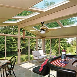 sunroom glass roof panels