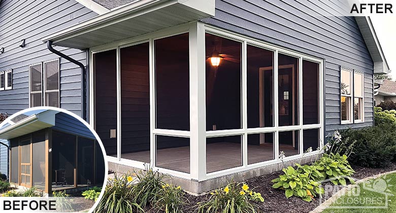 Enclosed porch