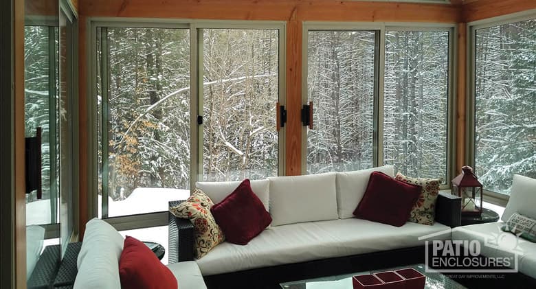 Three Season Sunroom during winter