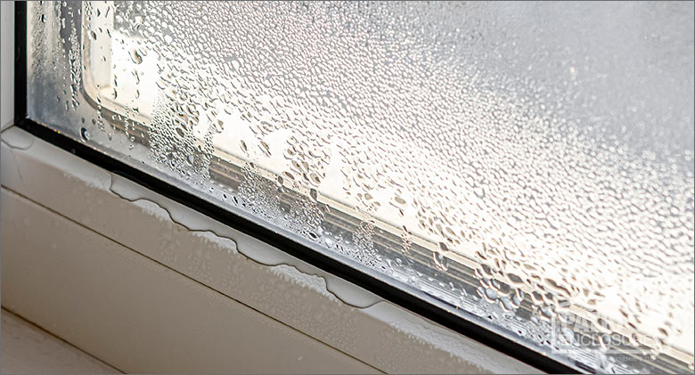 Window condensation with water leaking inside a home