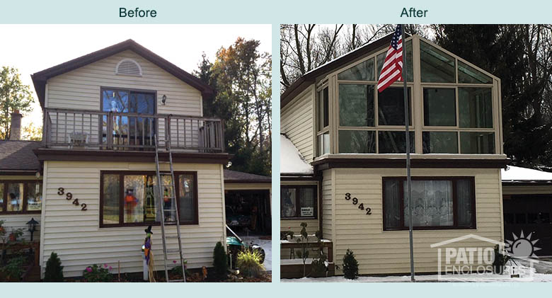 Before and After Buffalo Solarium Image