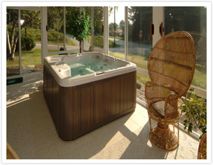 small spa enclosure