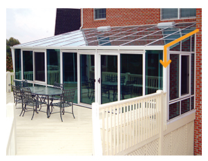 Straight Eave Roof Sunroom Picture