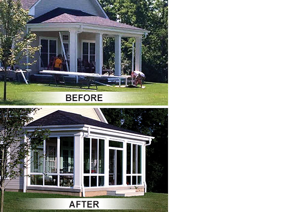Sunroom Before & After Pictures
