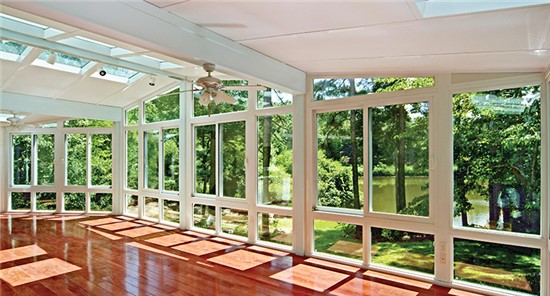 Sunrooms can be used as yoga studios