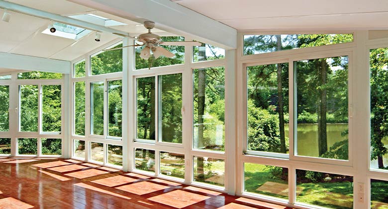 Sunrooms can be used as yoga studios