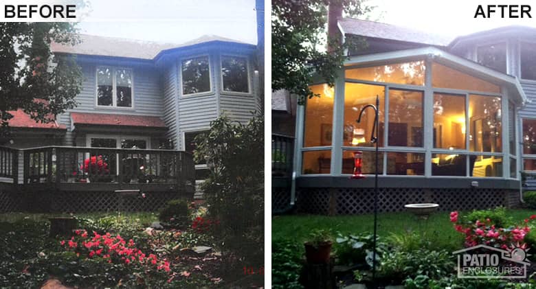 Baltimore Screened-in Porch into a Glass Sunroom Photo 1