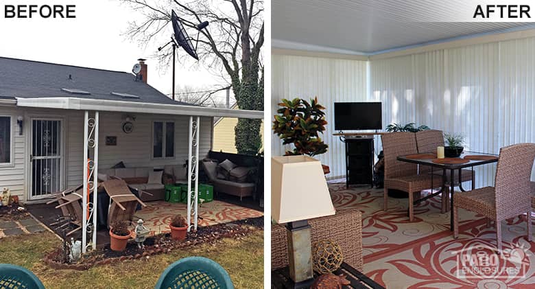 Baltimore Screened-in Porch into a Glass Sunroom Photo 1