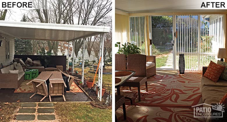 Baltimore Screened-in Porch into a Glass Sunroom Photo 2