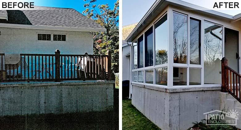 Baltimore Screened-in Porch into a Glass Sunroom Photo 1