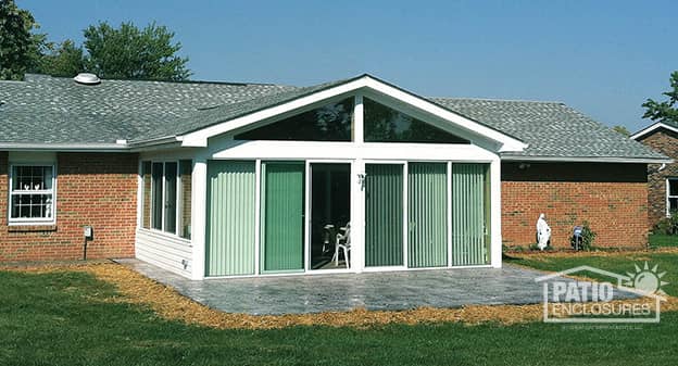 Cincinnati All Season Sunroom Gabled Roof Patio Enclosures Cincinnati Three Season Rooom Photo October 2