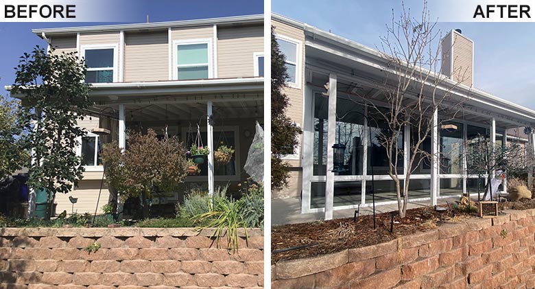 Beautiful elite three season room with insulated glass.