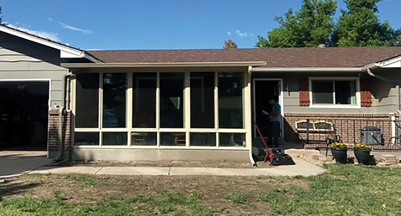 Beautiful elite three season room with insulated glass.