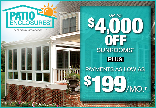 Up to $4,000 Off Sunrooms*