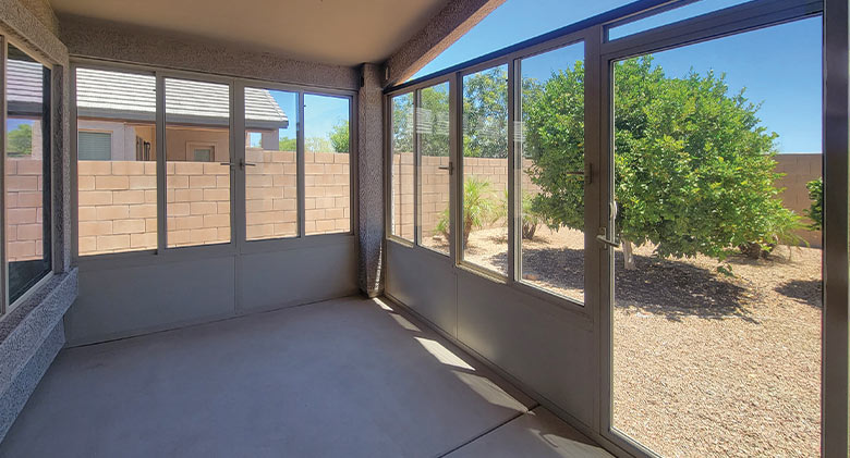 Beautiful elite three season room with insulated glass.