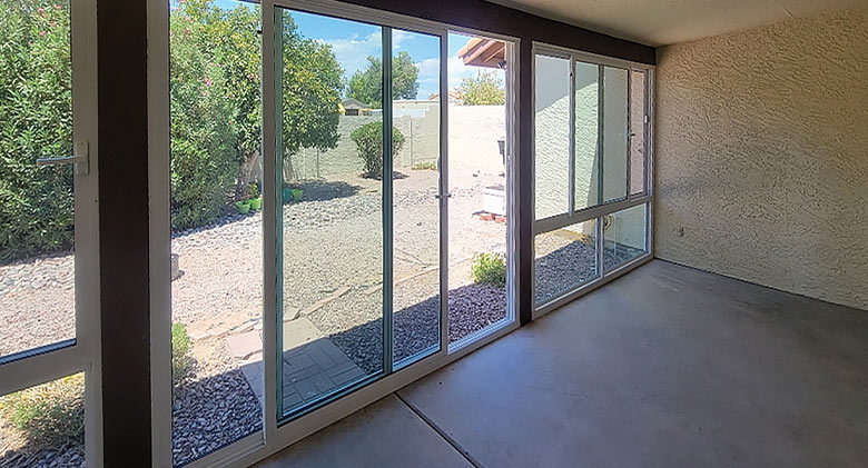 Beautiful elite three season room with insulated glass.