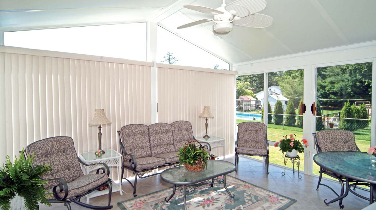 Sunroom Accessories Custom Blinds Shades Patio Enclosures