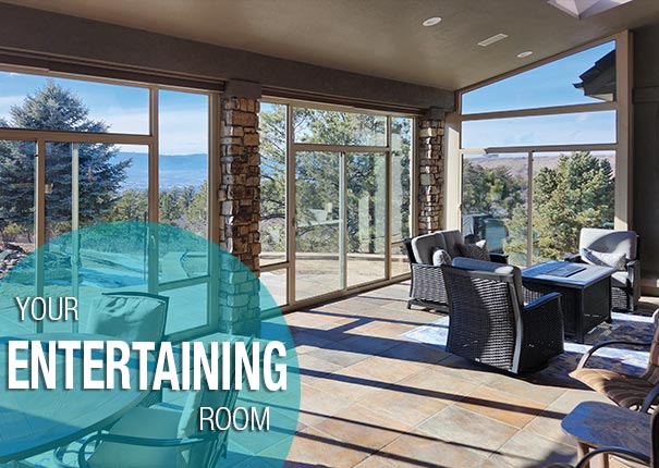Create the perfect sunroom room for entertaining