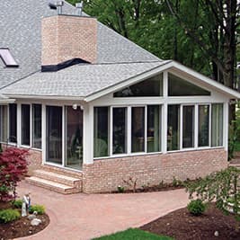 Four Season Sunroom Aluminum White Frame