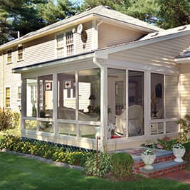 screen-room-sunroom custom wood roof