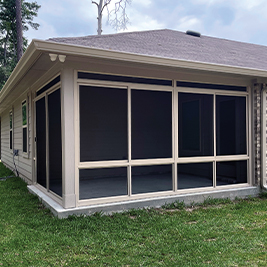 Screen Room Sandstone Aluminum Frame