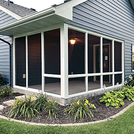 Screen Room White Aluminum Frame