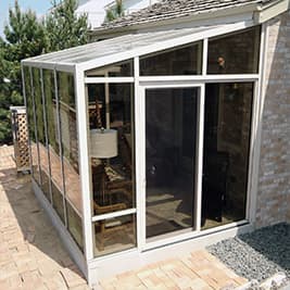 solarium sunroom single slope roof