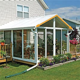 sunroom kit gable roof